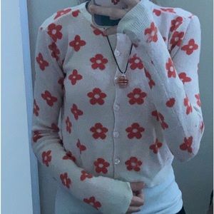 flower patterned sweater wild fable